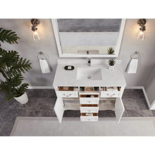 Load image into Gallery viewer, Legion Furniture WS2514-48-W 48&quot; WHITE FINISH SOLID WOOD SINK VANITY WITH 1&quot; ARTIFICIAL STONE TOP