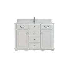 Load image into Gallery viewer, Legion Furniture WS2514-48-W 48&quot; WHITE FINISH SOLID WOOD SINK VANITY WITH 1&quot; ARTIFICIAL STONE TOP