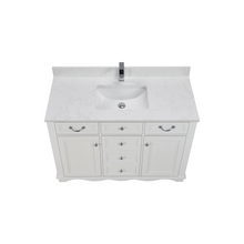 Load image into Gallery viewer, Legion Furniture WS2514-48-W 48&quot; WHITE FINISH SOLID WOOD SINK VANITY WITH 1&quot; ARTIFICIAL STONE TOP