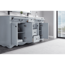 Load image into Gallery viewer, Legion Furniture WS2514-60-CD 60&quot; CADET FINISH SOLID WOOD SINK VANITY  WITH 1&#39; ARTIFICIAL STONE TOP