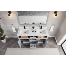 Load image into Gallery viewer, Legion Furniture WS2514-60-CD 60&quot; CADET FINISH SOLID WOOD SINK VANITY  WITH 1&#39; ARTIFICIAL STONE TOP