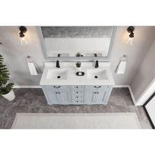 Load image into Gallery viewer, Legion Furniture WS2514-60-CD 60&quot; CADET FINISH SOLID WOOD SINK VANITY  WITH 1&#39; ARTIFICIAL STONE TOP
