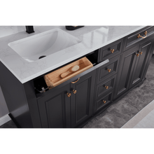 Load image into Gallery viewer, Legion Furniture WS2514-60-TB 60&quot; TRICORN BLACK FINISH SOLID WOOD SINK VANITY WITH 1&quot; ARTIFICIAL STONE TOP