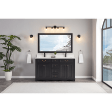 Load image into Gallery viewer, Legion Furniture WS2514-60-TB 60&quot; TRICORN BLACK FINISH SOLID WOOD SINK VANITY WITH 1&quot; ARTIFICIAL STONE TOP