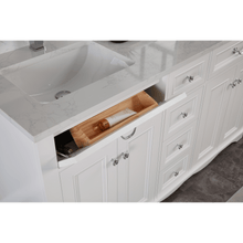 Load image into Gallery viewer, Legion Furniture WS2514-60-W 60&quot; WHITE FINISH SOLID WOOD SINK VANITY WITH 1&quot; ARTIFICIAL STONE TOP