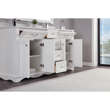 Load image into Gallery viewer, Legion Furniture WS2514-60-W 60&quot; WHITE FINISH SOLID WOOD SINK VANITY WITH 1&quot; ARTIFICIAL STONE TOP