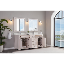 Load image into Gallery viewer, Legion Furniture WS2514-72-DW 72&quot; DREAMY WHITE FINISH SOLID WOOD SINK VANITY  WITH 1&#39; ARTIFICIAL STONE TOP