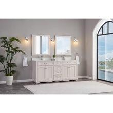 Load image into Gallery viewer, Legion Furniture WS2514-72-DW 72&quot; DREAMY WHITE FINISH SOLID WOOD SINK VANITY  WITH 1&#39; ARTIFICIAL STONE TOP