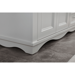 Legion Furniture WS2514-72-SS 72" SILVER STRAND FINISH SOLID WOOD SINK VANITY  WITH 1' ARTIFICIAL STONE TOP