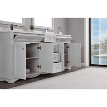 Load image into Gallery viewer, Legion Furniture WS2514-72-SS 72&quot; SILVER STRAND FINISH SOLID WOOD SINK VANITY  WITH 1&#39; ARTIFICIAL STONE TOP