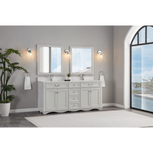 Load image into Gallery viewer, Legion Furniture WS2514-72-SS 72&quot; SILVER STRAND FINISH SOLID WOOD SINK VANITY  WITH 1&#39; ARTIFICIAL STONE TOP