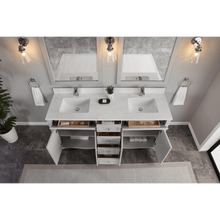 Load image into Gallery viewer, Legion Furniture WS2514-72-SS 72&quot; SILVER STRAND FINISH SOLID WOOD SINK VANITY  WITH 1&#39; ARTIFICIAL STONE TOP