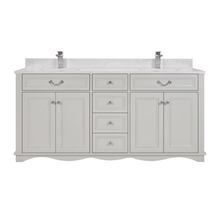Load image into Gallery viewer, Legion Furniture WS2514-72-SS 72&quot; SILVER STRAND FINISH SOLID WOOD SINK VANITY  WITH 1&#39; ARTIFICIAL STONE TOP
