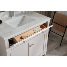 Load image into Gallery viewer, Legion Furniture WS2515-36-DW 36&quot; DREAMY WHITE FINISH SOLID WOOD SINK VANITY  WITH 1&#39; ARTIFICIAL STONE TOP