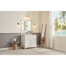 Load image into Gallery viewer, Legion Furniture WS2515-36-DW 36&quot; DREAMY WHITE FINISH SOLID WOOD SINK VANITY  WITH 1&#39; ARTIFICIAL STONE TOP