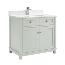 Load image into Gallery viewer, Legion Furniture WS2515-36-SS 36&quot; SILVER STRAND FINISH SOLID WOOD SINK VANITY WITH 1&quot; ARTIFICIAL STONE TOP