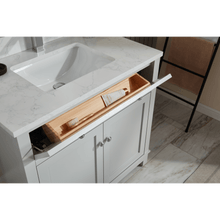 Load image into Gallery viewer, Legion Furniture WS2515-36-SS 36&quot; SILVER STRAND FINISH SOLID WOOD SINK VANITY WITH 1&quot; ARTIFICIAL STONE TOP