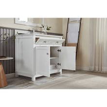 Load image into Gallery viewer, Legion Furniture WS2515-36-W 36&quot; WHITE FINISH SOLID WOOD SINK VANITY WITH 1&quot; ARTIFICIAL STONE TOP