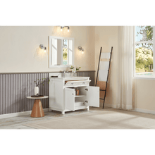 Load image into Gallery viewer, Legion Furniture WS2515-36-W 36&quot; WHITE FINISH SOLID WOOD SINK VANITY WITH 1&quot; ARTIFICIAL STONE TOP