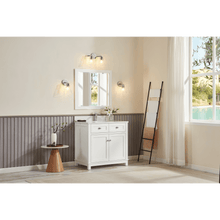 Load image into Gallery viewer, Legion Furniture WS2515-36-W 36&quot; WHITE FINISH SOLID WOOD SINK VANITY WITH 1&quot; ARTIFICIAL STONE TOP