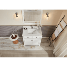 Load image into Gallery viewer, Legion Furniture WS2515-36-W 36&quot; WHITE FINISH SOLID WOOD SINK VANITY WITH 1&quot; ARTIFICIAL STONE TOP