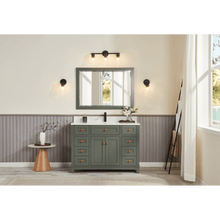 Load image into Gallery viewer, Legion Furniture WS2515-48-PG 48&quot; PEWTER GREEN FINISH SOLID WOOD SINK VANITY  WITH 1&#39; ARTIFICIAL STONE TOP