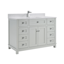 Load image into Gallery viewer, Legion Furniture WS2515-48-SS 48&quot; SILVER STRAND FINISH SOLID WOOD SINK VANITY WITH 1&quot; ARTIFICIAL STONE TOP