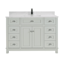 Load image into Gallery viewer, Legion Furniture WS2515-48-SS 48&quot; SILVER STRAND FINISH SOLID WOOD SINK VANITY WITH 1&quot; ARTIFICIAL STONE TOP