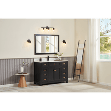 Load image into Gallery viewer, Legion Furniture WS2515-48-TB 48&quot; TRICORN BLACK FINISH SOLID WOOD SINK VANITY  WITH 1&#39; ARTIFICIAL STONE TOP