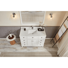 Load image into Gallery viewer, Legion Furniture WS2515-48-W 48&quot; WHITE FINISH SOLID WOOD SINK VANITY WITH 1&quot; ARTIFICIAL STONE TOP