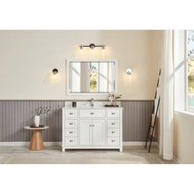 Load image into Gallery viewer, Legion Furniture WS2515-48-W 48&quot; WHITE FINISH SOLID WOOD SINK VANITY WITH 1&quot; ARTIFICIAL STONE TOP