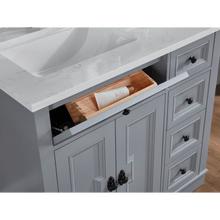 Load image into Gallery viewer, Legion Furniture WS2516-36-CD 36&quot; CADET FINISH SOLID WOOD SINK VANITY  WITH 1&#39; ARTIFICIAL STONE TOP