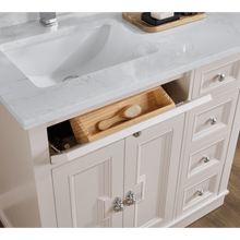 Load image into Gallery viewer, Legion Furniture WS2516-36-DW 36&quot; DREAMY WHITE FINISH SOLID WOOD SINK VANITY  WITH 1&#39; ARTIFICIAL STONE TOP