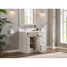 Load image into Gallery viewer, Legion Furniture WS2516-36-DW 36&quot; DREAMY WHITE FINISH SOLID WOOD SINK VANITY  WITH 1&#39; ARTIFICIAL STONE TOP