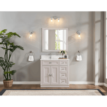 Load image into Gallery viewer, Legion Furniture WS2516-36-DW 36&quot; DREAMY WHITE FINISH SOLID WOOD SINK VANITY  WITH 1&#39; ARTIFICIAL STONE TOP