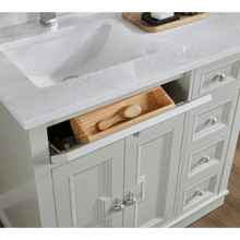 Load image into Gallery viewer, Legion Furniture WS2516-36-SS 36&quot; SILVER STRAND FINISH SOLID WOOD SINK VANITY WITH 1&quot; ARTIFICIAL STONE TOP