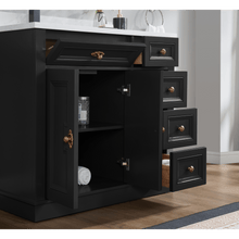 Load image into Gallery viewer, Legion Furniture WS2516-36-TB 36&quot; TRICORN BLACK FINISH SOLID WOOD SINK VANITY  WITH 1&#39; ARTIFICIAL STONE TOP
