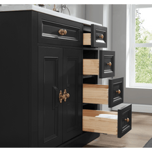 Load image into Gallery viewer, Legion Furniture WS2516-36-TB 36&quot; TRICORN BLACK FINISH SOLID WOOD SINK VANITY  WITH 1&#39; ARTIFICIAL STONE TOP