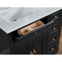 Load image into Gallery viewer, Legion Furniture WS2516-36-TB 36&quot; TRICORN BLACK FINISH SOLID WOOD SINK VANITY  WITH 1&#39; ARTIFICIAL STONE TOP