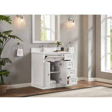 Load image into Gallery viewer, Legion Furniture WS2516-36-W 36&quot; WHITE FINISH SOLID WOOD SINK VANITY WITH 1&quot; ARTIFICIAL STONE TOP