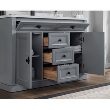 Load image into Gallery viewer, Legion Furniture WS2516-48-CD 48&quot; CADET FINISH SOLID WOOD SINK VANITY  WITH 1&#39; ARTIFICIAL STONE TOP