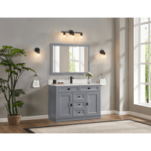 Load image into Gallery viewer, Legion Furniture WS2516-48-CD 48&quot; CADET FINISH SOLID WOOD SINK VANITY  WITH 1&#39; ARTIFICIAL STONE TOP