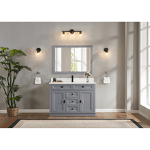 Load image into Gallery viewer, Legion Furniture WS2516-48-CD 48&quot; CADET FINISH SOLID WOOD SINK VANITY  WITH 1&#39; ARTIFICIAL STONE TOP