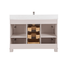 Load image into Gallery viewer, Legion Furniture WS2516-48-DW 48&quot; DREAMY WHITE FINISH SOLID WOOD SINK VANITY  WITH 1&#39; ARTIFICIAL STONE TOP