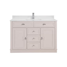 Load image into Gallery viewer, Legion Furniture WS2516-48-DW 48&quot; DREAMY WHITE FINISH SOLID WOOD SINK VANITY  WITH 1&#39; ARTIFICIAL STONE TOP