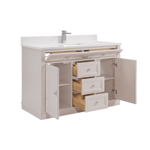 Load image into Gallery viewer, Legion Furniture WS2516-48-DW 48&quot; DREAMY WHITE FINISH SOLID WOOD SINK VANITY  WITH 1&#39; ARTIFICIAL STONE TOP