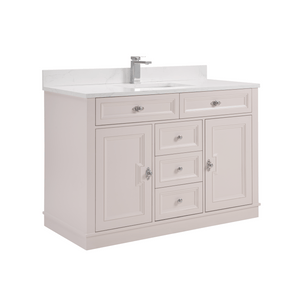 Legion Furniture WS2516-48-DW 48" DREAMY WHITE FINISH SOLID WOOD SINK VANITY  WITH 1' ARTIFICIAL STONE TOP