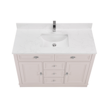 Load image into Gallery viewer, Legion Furniture WS2516-48-DW 48&quot; DREAMY WHITE FINISH SOLID WOOD SINK VANITY  WITH 1&#39; ARTIFICIAL STONE TOP