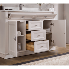 Load image into Gallery viewer, Legion Furniture WS2516-48-DW 48&quot; DREAMY WHITE FINISH SOLID WOOD SINK VANITY  WITH 1&#39; ARTIFICIAL STONE TOP