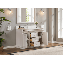 Load image into Gallery viewer, Legion Furniture WS2516-48-DW 48&quot; DREAMY WHITE FINISH SOLID WOOD SINK VANITY  WITH 1&#39; ARTIFICIAL STONE TOP